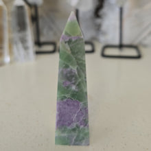Load image into Gallery viewer, Serpentine Fluorite 'Bolivianite' Tower - A Grade