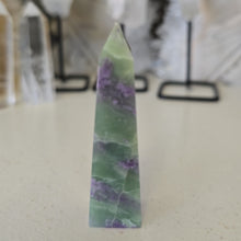 Load image into Gallery viewer, Serpentine Fluorite 'Bolivianite' Tower - A Grade