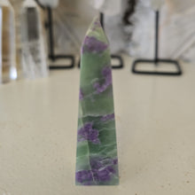 Load image into Gallery viewer, Serpentine Fluorite 'Bolivianite' Tower - A Grade