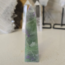 Load image into Gallery viewer, Serpentine Fluorite 'Bolivianite' Tower - A Grade