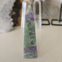 Load image into Gallery viewer, Serpentine Fluorite 'Bolivianite' Tower - A Grade