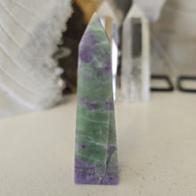 Load image into Gallery viewer, Serpentine Fluorite 'Bolivianite' Tower - A Grade