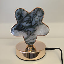 Load image into Gallery viewer, Moss Agate Star Lamp