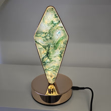 Load image into Gallery viewer, Moss Agate Diamond Lamp