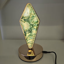 Load image into Gallery viewer, Moss Agate Diamond Lamp
