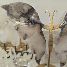 Load image into Gallery viewer, Black Flower Agate Butterfly Wings