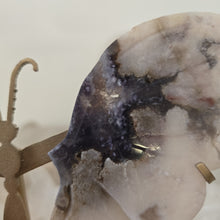 Load image into Gallery viewer, Black Flower Agate Butterfly Wings