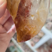 Load image into Gallery viewer, Golden Healer Quartz Crescent Moon with Stand