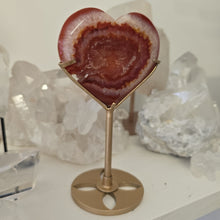 Load image into Gallery viewer, Carnelian Heart with Stand