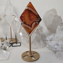 Load image into Gallery viewer, Carnelian Diamond with Stand