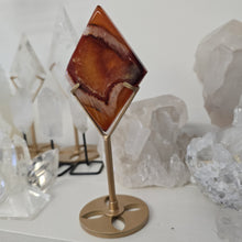 Load image into Gallery viewer, Carnelian Diamond with Stand