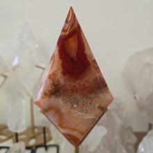 Load image into Gallery viewer, Carnelian Diamond with Stand