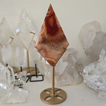 Load image into Gallery viewer, Carnelian Diamond with Stand