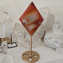 Load image into Gallery viewer, Carnelian Diamond with Stand