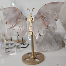 Load image into Gallery viewer, Pink Amethyst X Flower Agate Butterfly Wings