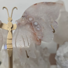 Load image into Gallery viewer, Pink Amethyst X Flower Agate Butterfly Wings
