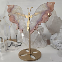 Load image into Gallery viewer, Pink Amethyst Butterfly Wings
