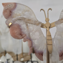 Load image into Gallery viewer, Pink Amethyst Butterfly Wings