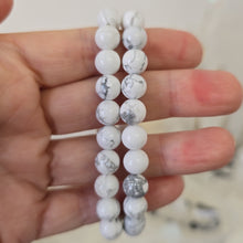 Load image into Gallery viewer, Howlite Bracelet - 8 mm
