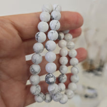 Load image into Gallery viewer, Howlite Bracelet - 8 mm