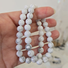 Load image into Gallery viewer, Howlite Bracelet - 8 mm