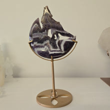 Load image into Gallery viewer, Chevron Amethyst Moon Howling Wolf