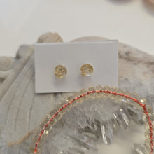 Load image into Gallery viewer, Citrine Bracelet and Stud Ear-ring Set