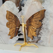 Load image into Gallery viewer, Tiger Eye Butterfly with Stand