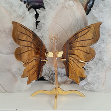 Load image into Gallery viewer, Tiger Eye Butterfly with Stand