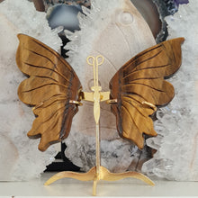 Load image into Gallery viewer, Tiger Eye Butterfly with Stand