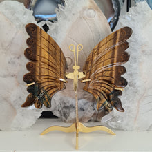 Load image into Gallery viewer, Tiger Eye Butterfly with Stand
