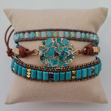 Load image into Gallery viewer, Turquoise Princess Wrap Bracelet