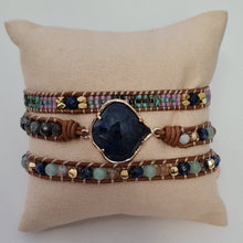 Load image into Gallery viewer, Healing Blue Sodalite Wrap Bracelet
