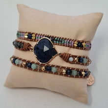 Load image into Gallery viewer, Healing Blue Sodalite Wrap Bracelet