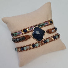 Load image into Gallery viewer, Healing Blue Sodalite Wrap Bracelet