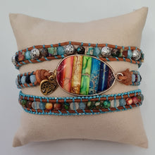 Load image into Gallery viewer, Healing Chakra Heart Wrap Bracelet