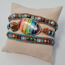 Load image into Gallery viewer, Healing Chakra Heart Wrap Bracelet