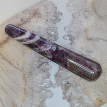 Load image into Gallery viewer, Chevron Amethyst Massage Wand