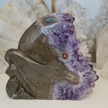 Load image into Gallery viewer, Amethyst Cluster Mermaid with Stalactite