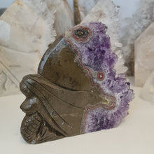 Load image into Gallery viewer, Amethyst Cluster Mermaid with Stalactite