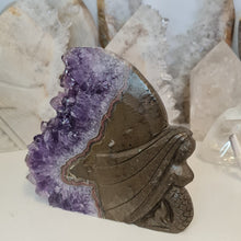 Load image into Gallery viewer, Amethyst Cluster Mermaid with Stalactite
