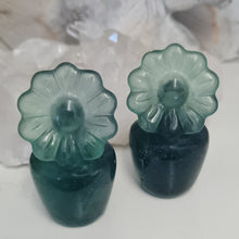 Load image into Gallery viewer, Green Fluorite Sunflower Pot