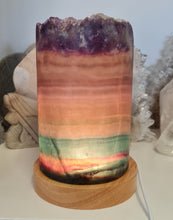 Load image into Gallery viewer, Rainbow Fluorite Lamp