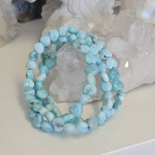 Load image into Gallery viewer, Larimar Heart Bracelet