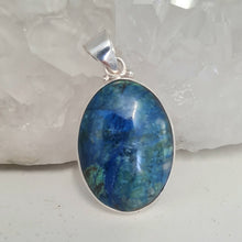 Load image into Gallery viewer, Azurite Malachite Sterling Silver Pendant