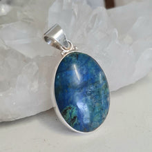 Load image into Gallery viewer, Azurite Malachite Sterling Silver Pendant