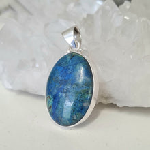Load image into Gallery viewer, Azurite Malachite Sterling Silver Pendant