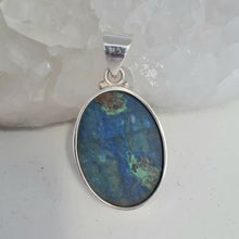 Load image into Gallery viewer, Azurite Malachite Sterling Silver Pendant