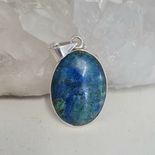 Load image into Gallery viewer, Azurite Malachite Sterling Silver Pendant