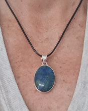 Load image into Gallery viewer, Azurite Malachite Sterling Silver Pendant